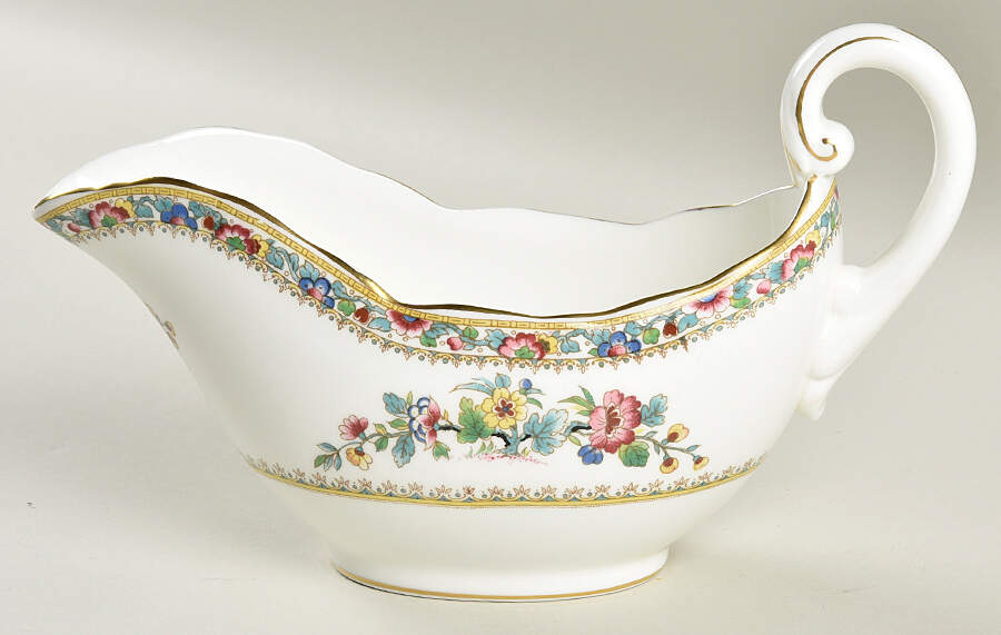 Ming Rose Gravy Boat by Coalport-1