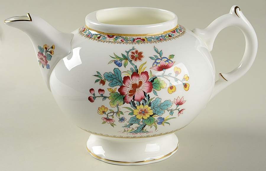 Ming Rose Teapot No Lid by Coalport-1