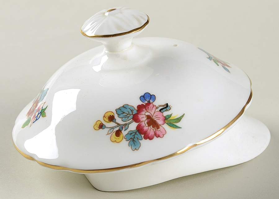 Ming Rose Lid for Teapot by Coalport-1