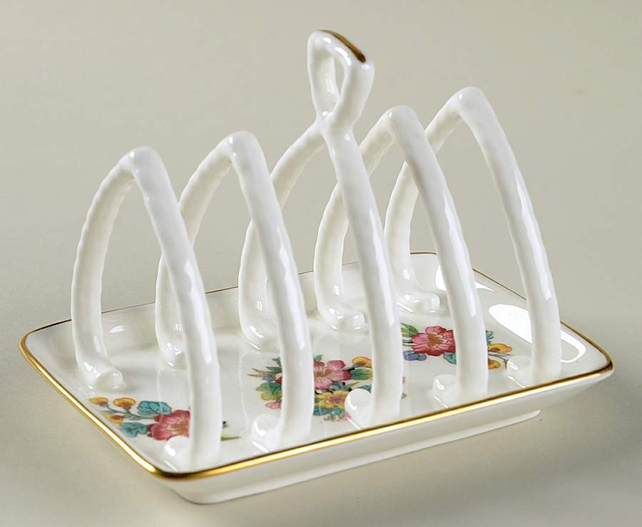 Ming Rose Toast Server by Coalport-1