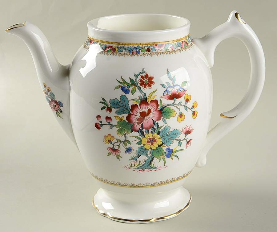 Ming Rose Coffee Pot No Lid by Coalport-1