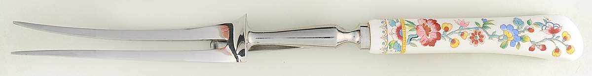 Ming Rose Carving Fork with Stainless Prongs by Coalport-1