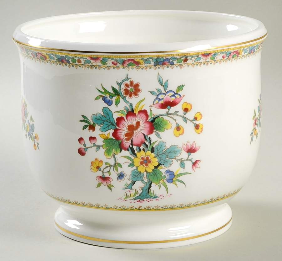 Ming Rose 5" Cachepot by Coalport-1