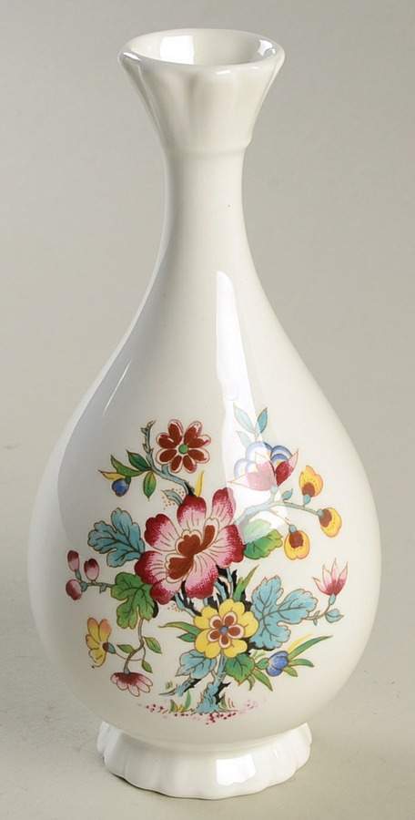 Ming Rose 6" Bud Vase by Coalport-1