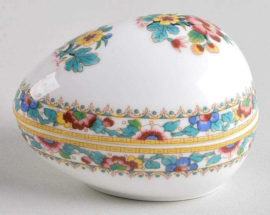 Ming Rose Egg Box & Lid by Coalport-1
