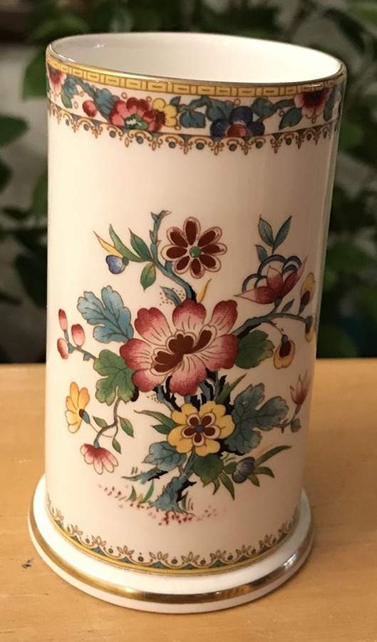 Ming Rose 4" Spill Vase by Coalport-1