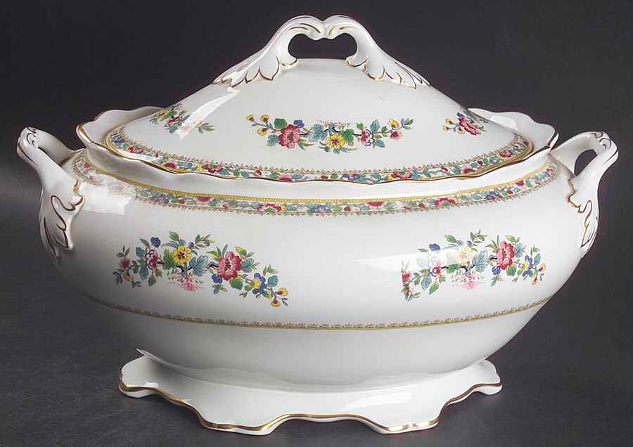 Ming Rose Oval Tureen & Lid by Coalport-1