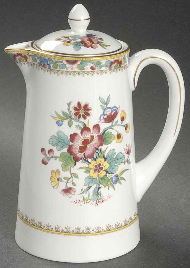 Ming Rose Hot Water Jug & Lid by Coalport-1