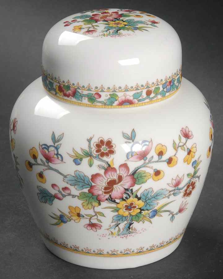 Ming Rose Ginger Jar & Lid by Coalport-1