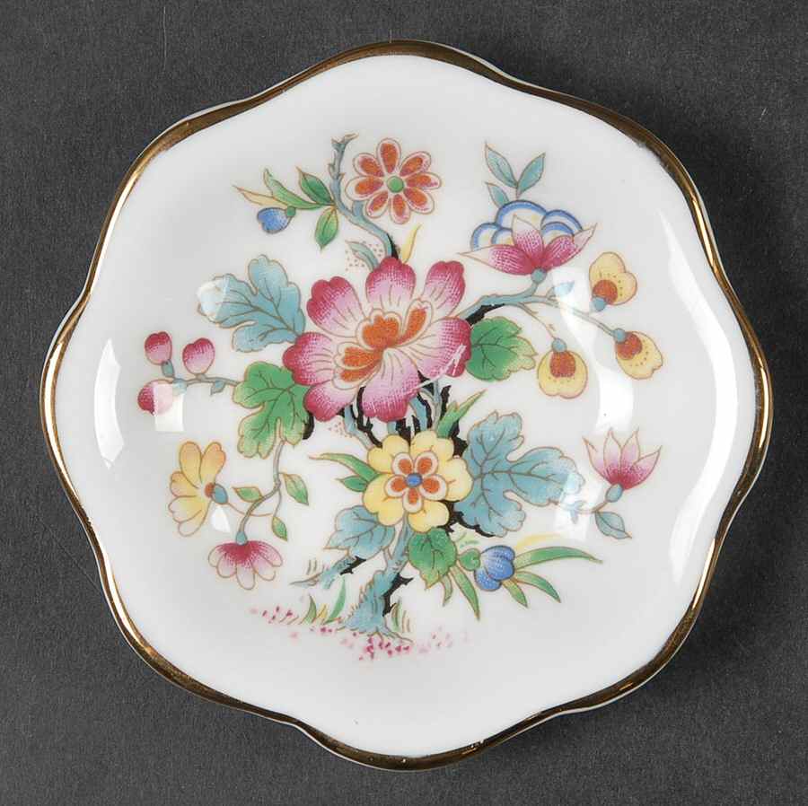 Ming Rose Butter Pat by Coalport-1