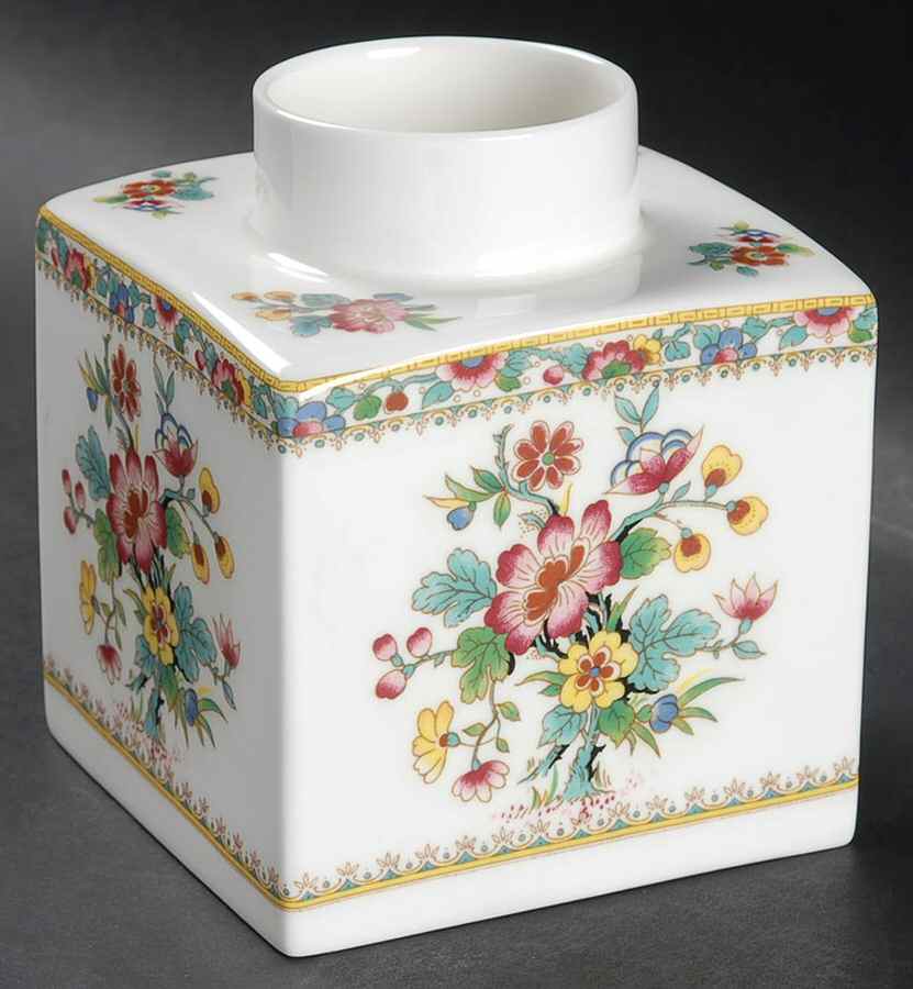 Ming Rose Tea Caddy No Lid by Coalport-1