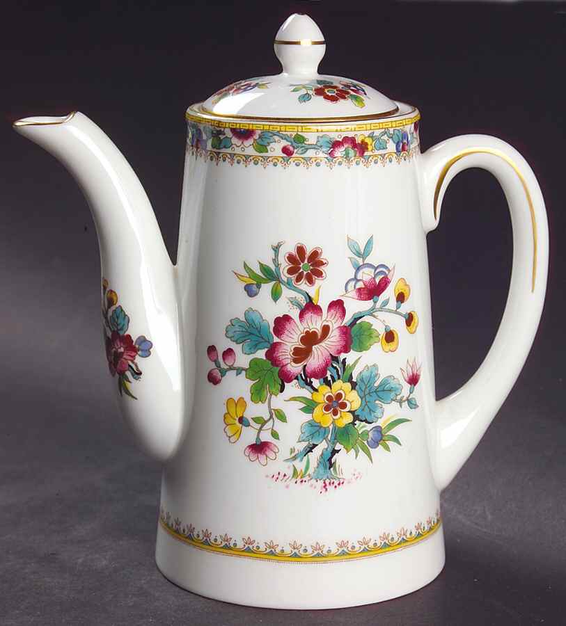 Ming Rose Large Syrup with Lid by Coalport-1