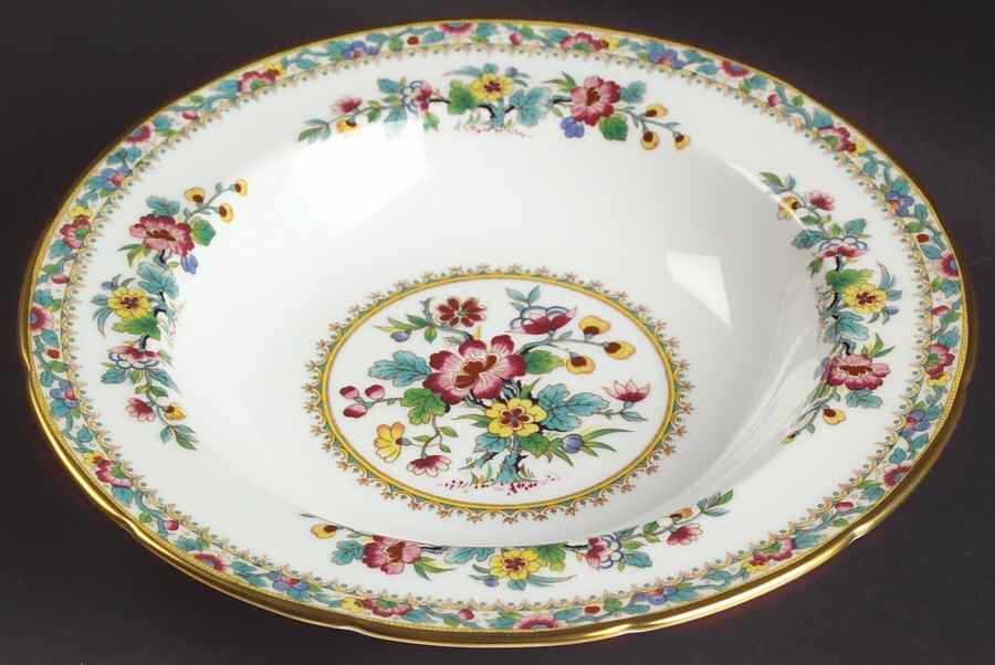 Ming Rose Rim Soup Bowl by Coalport-1