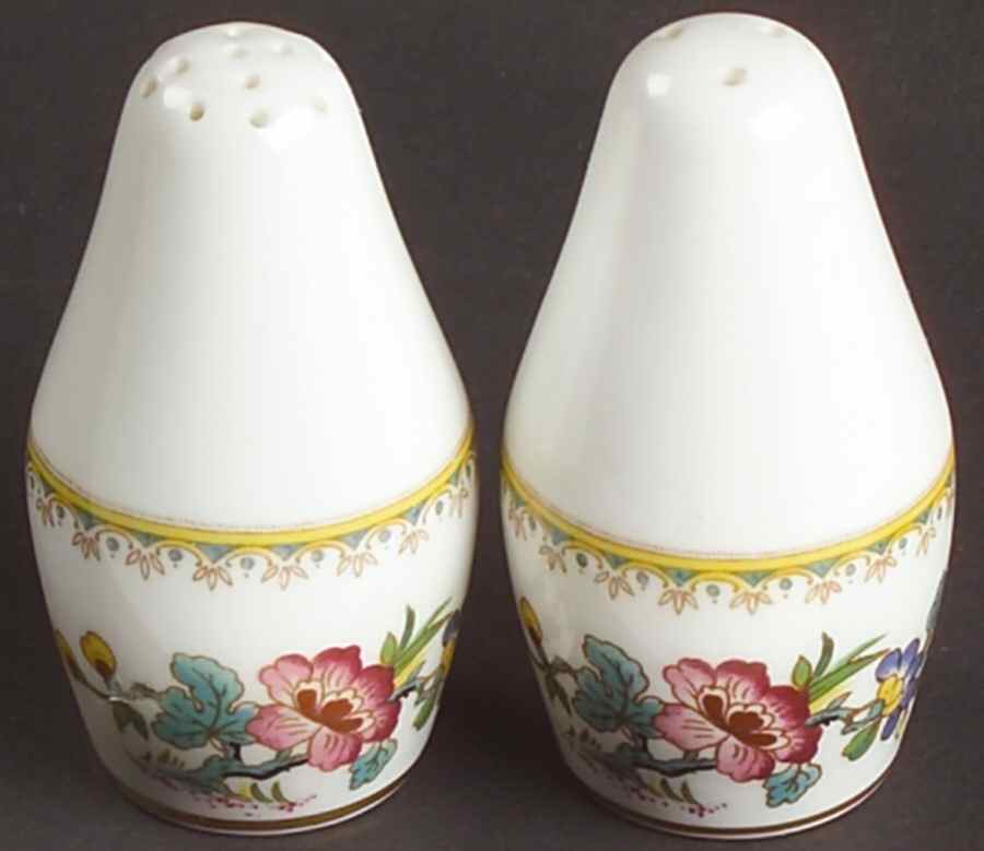 Ming Rose Salt & Pepper Set by Coalport-1