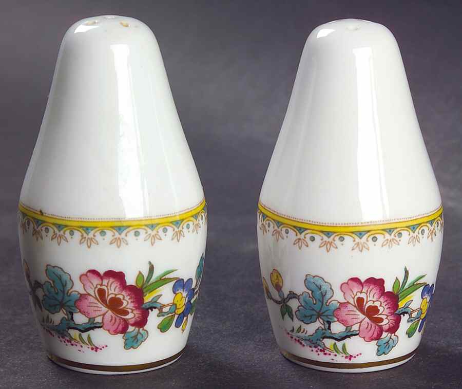 Ming Rose Individual Salt & Pepper Set by Coalport-1