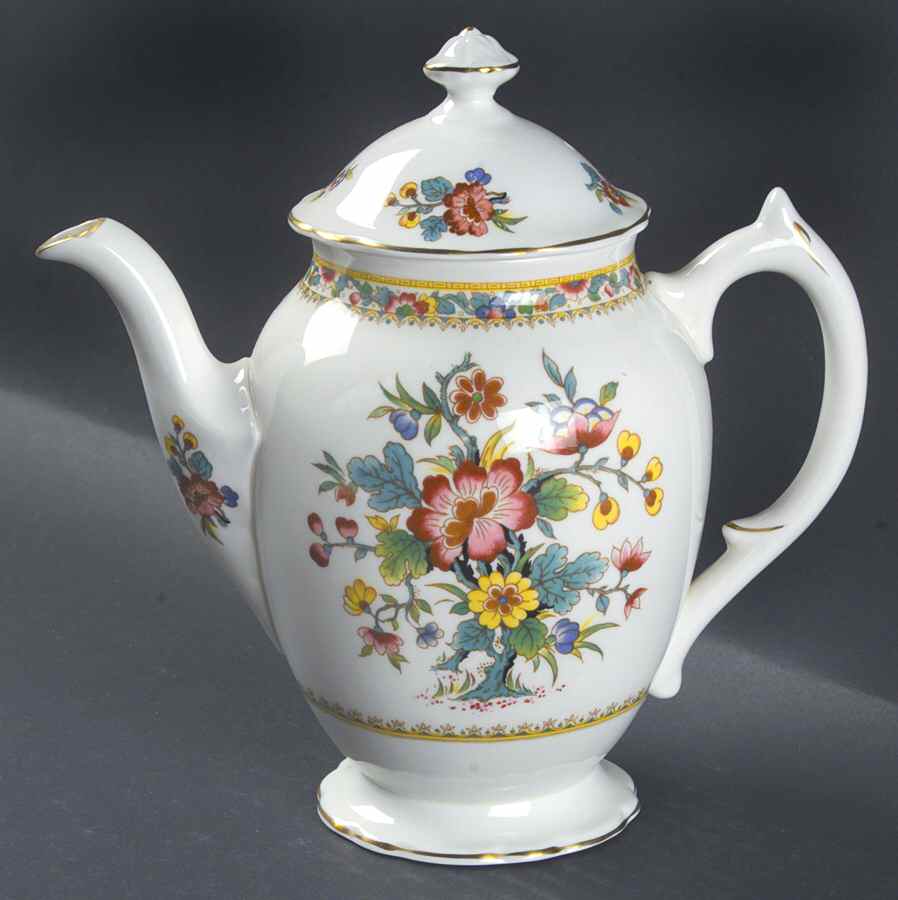 Ming Rose Small Coffee Pot & Lid by Coalport-1