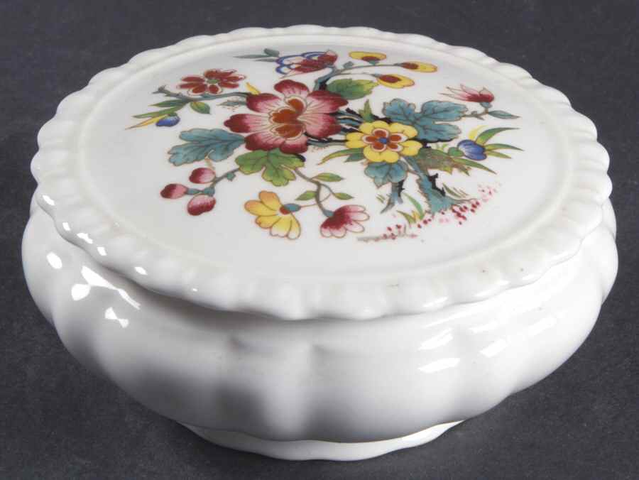 Ming Rose 3" Round Box & Lid by Coalport-1