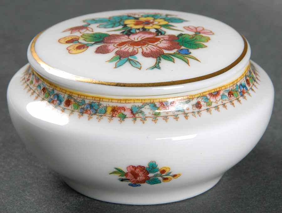 Ming Rose Pill Box by Coalport-1