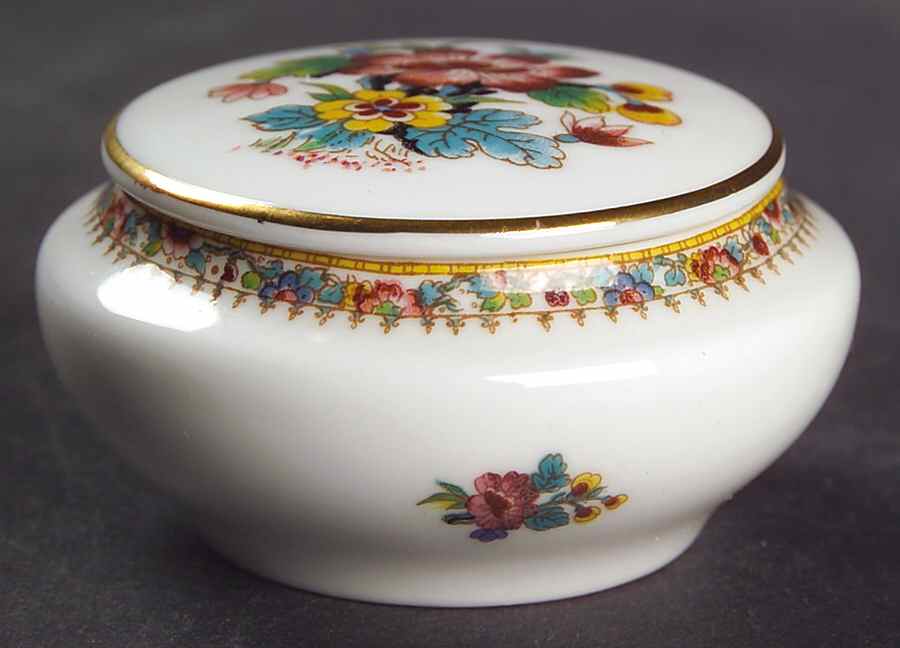 Ming Rose Mini Round Box & Lid by Coalport-1