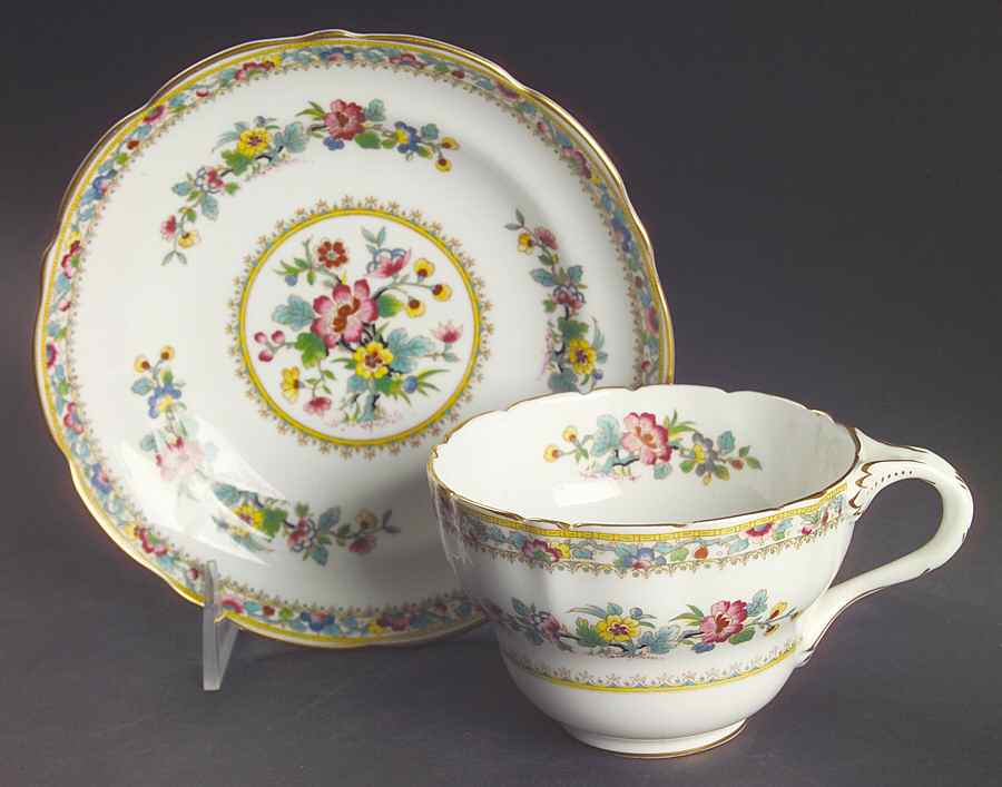 Ming Rose Oversized Cup & Saucer Set by Coalport-1