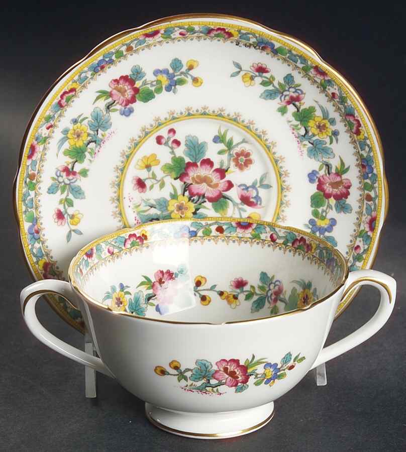 Ming Rose Saucer for Footed Cream Soup Bowl by Coalport-1