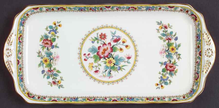 Ming Rose Large Sandwich Tray by Coalport-1