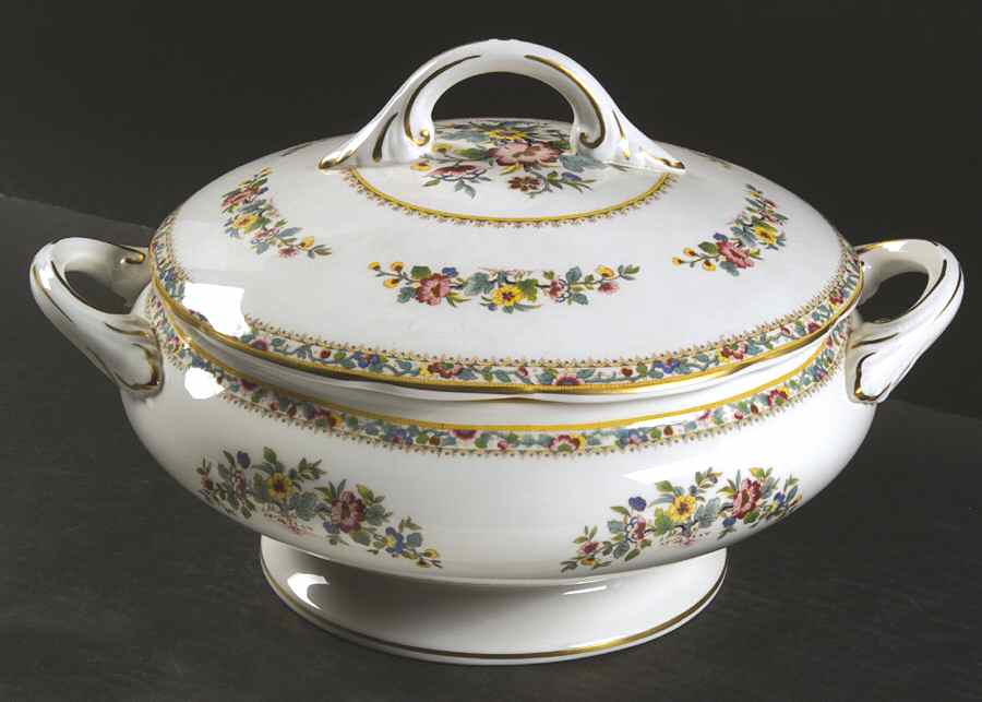 Ming Rose Tureen &  Lid by Coalport-1