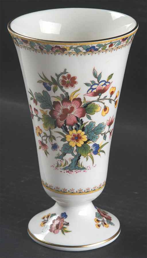 Ming Rose 6" Flared Vase by Coalport-1