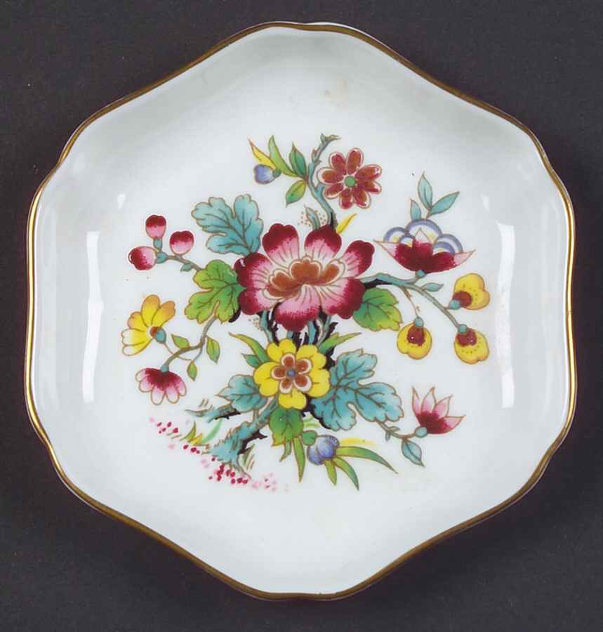 Ming Rose 3" Hexagonal Tray by Coalport-1