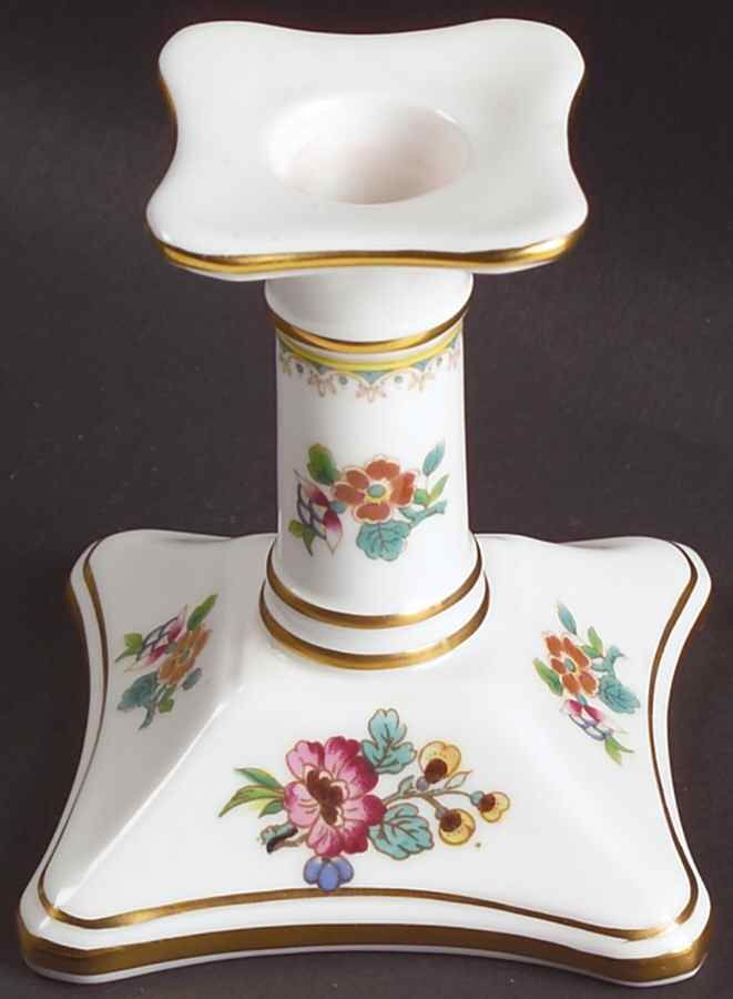 Ming Rose 3" Candlestick by Coalport-1