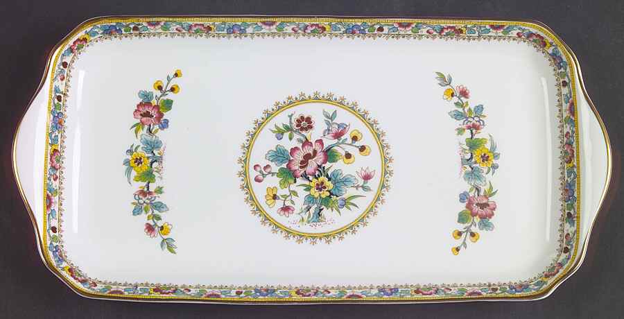 Ming Rose Large Sandwich Tray by Coalport-1