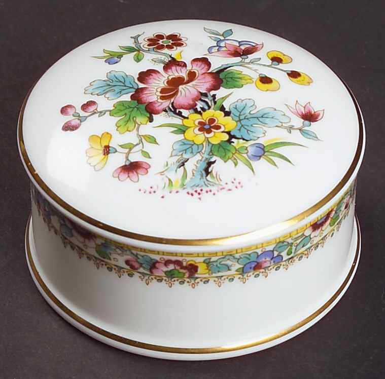 Ming Rose Small Household Box by Coalport-1