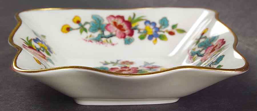 Ming Rose 4" Square Ashtray by Coalport-1