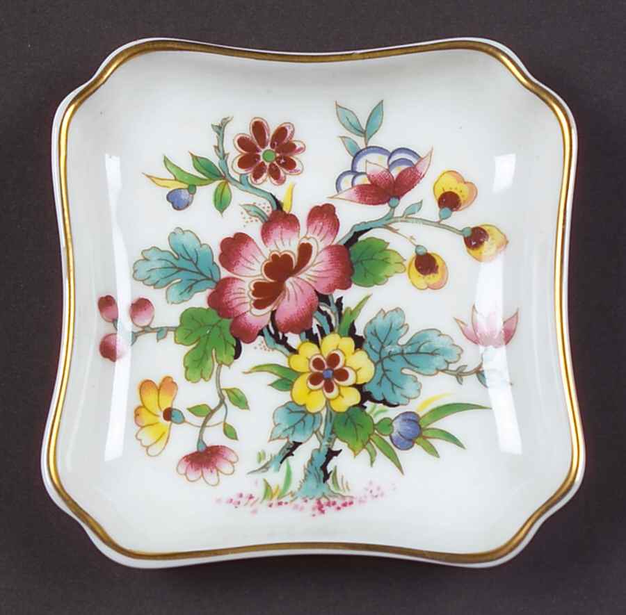 Ming Rose 3" Square Ashtray by Coalport-1
