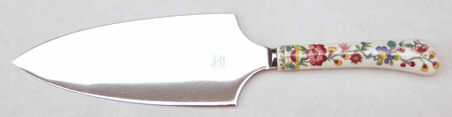 Ming Rose Pie Server with Stainless Blade by Coalport-1