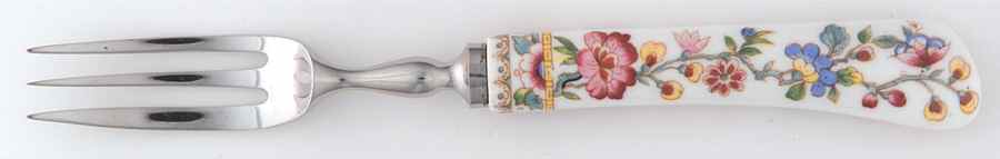 Ming Rose Individual Fruit Fork with Stainless Tines by Coalport-1