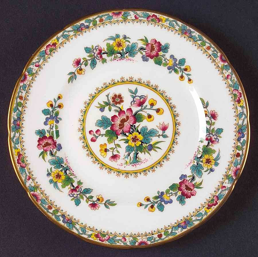 Ming Rose Dessert/Pie Plate by Coalport-1