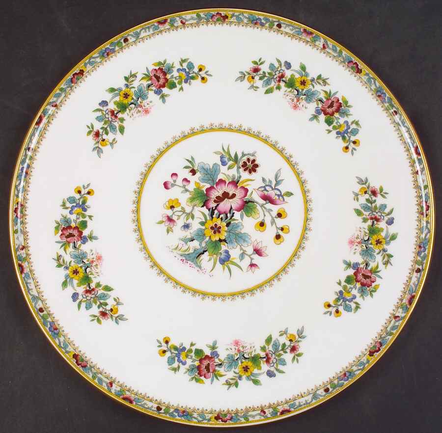 Ming Rose Cake Plate by Coalport-1