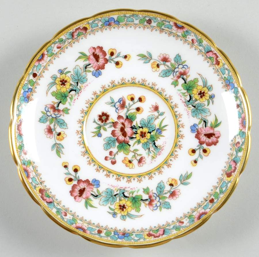 Ming Rose Saucer for Footed Cup by Coalport-1