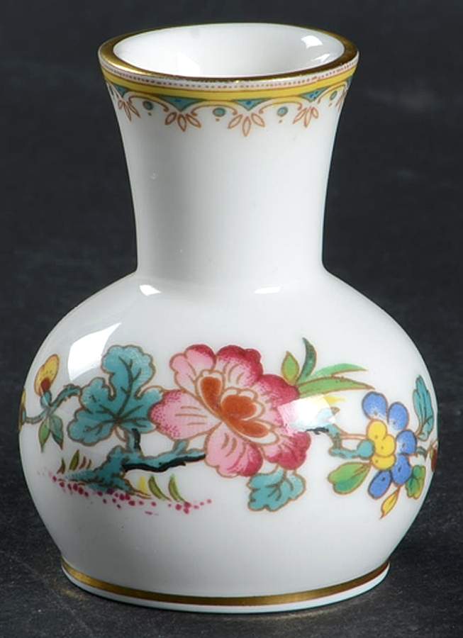 Ming Rose Mini Bud Vase by Coalport-1
