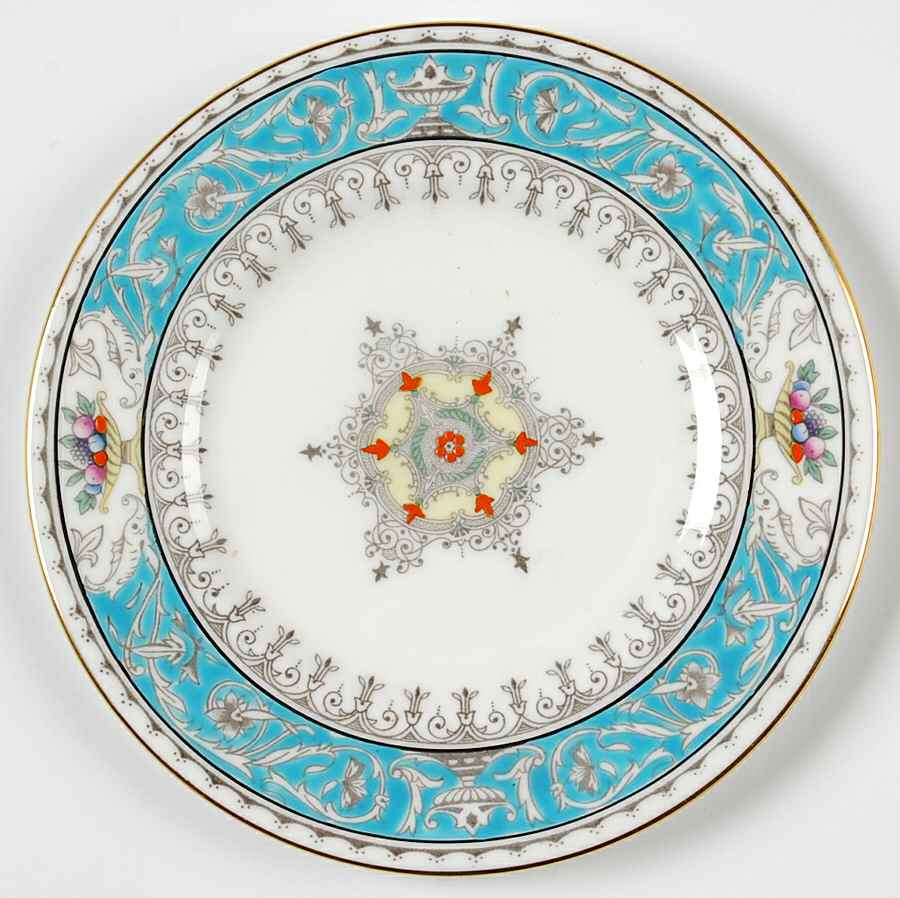 Montreal Turquoise Bread & Butter Plate by Coalport-1