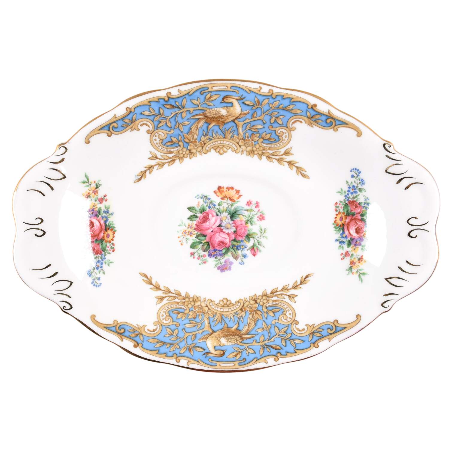 Montrose Blue Underplate for Gravy Boat by Coalport-1