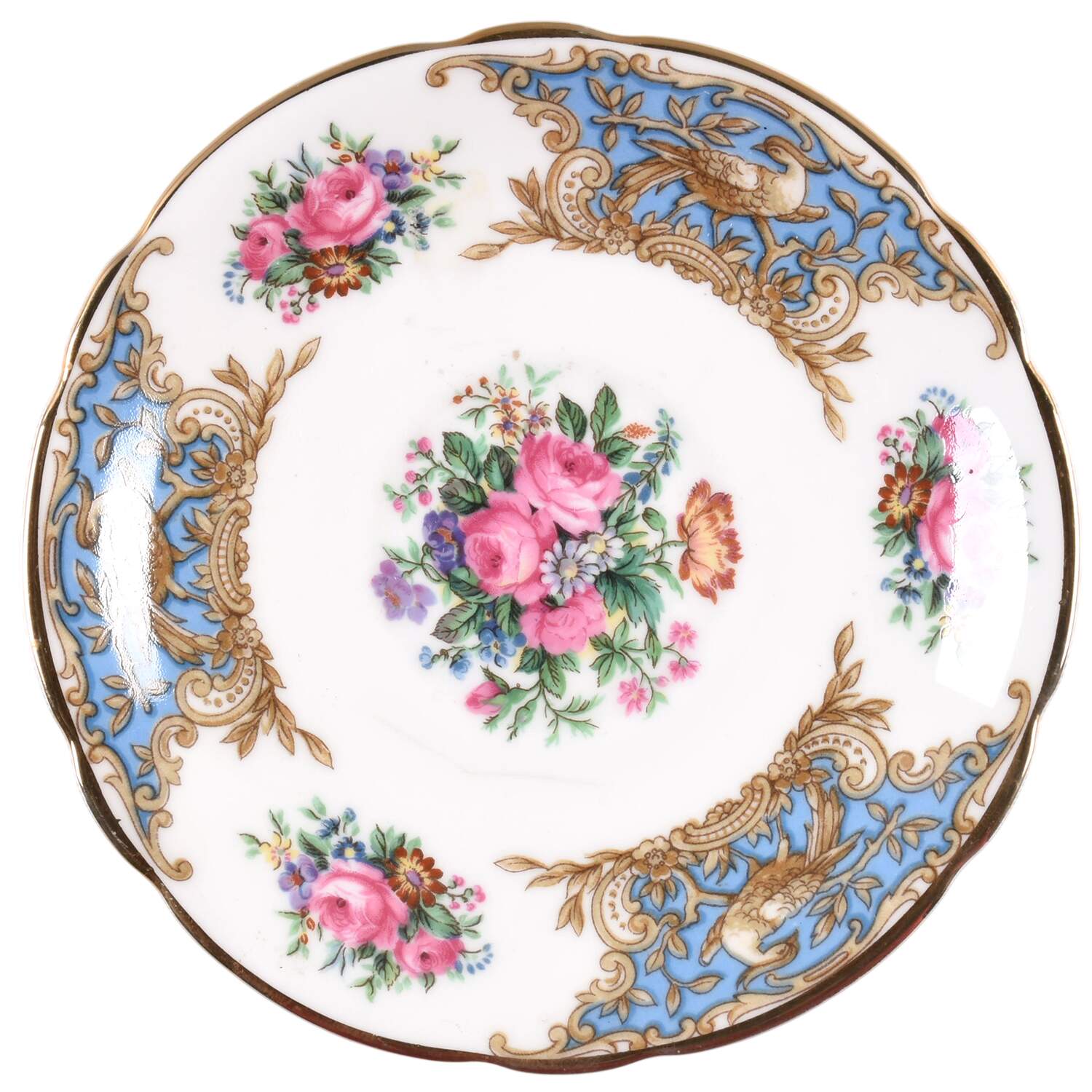 Montrose Blue Saucer for Demitasse Cup by Coalport-1