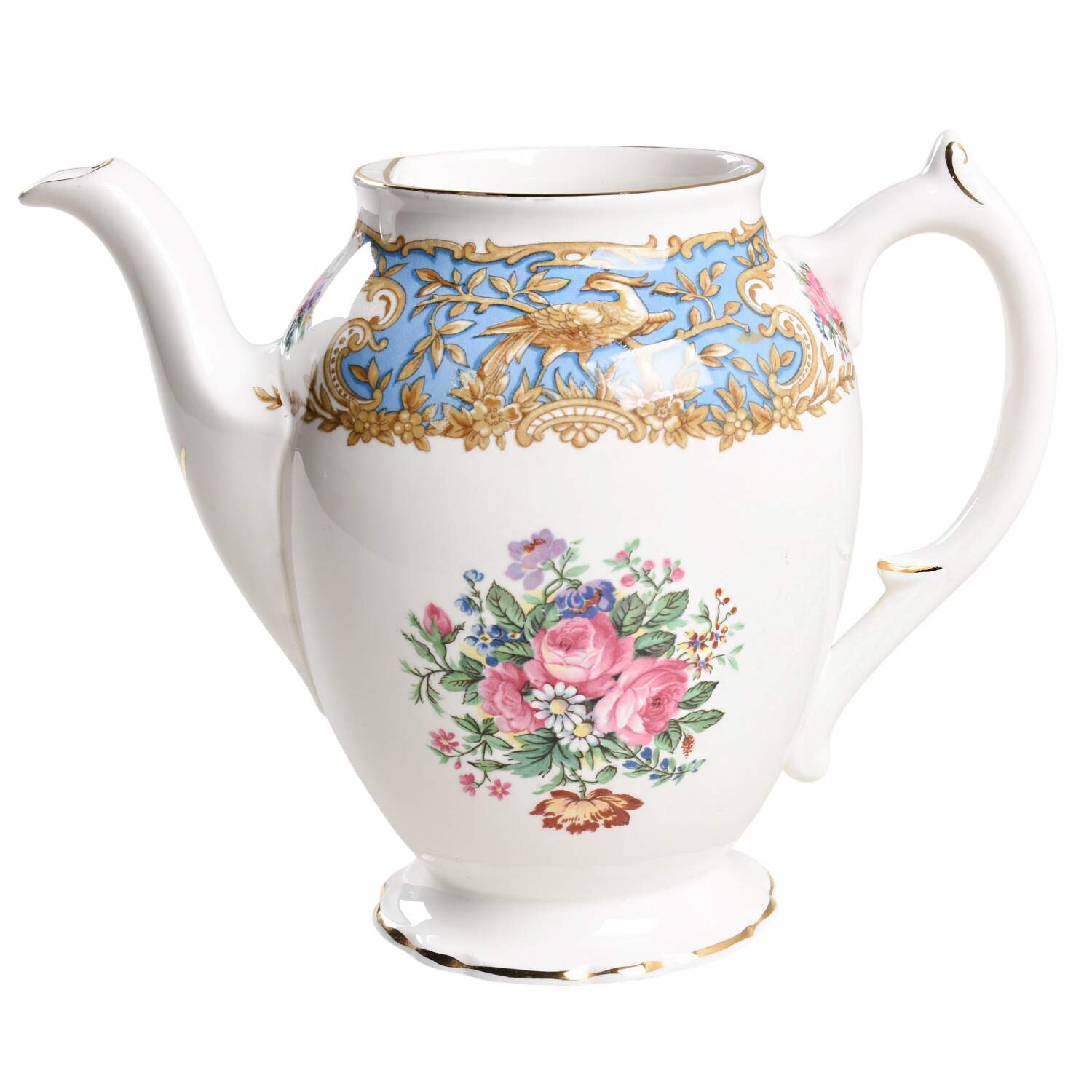Montrose Blue Mini Coffee Pot No Lid by Coalport-1