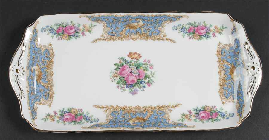 Montrose Blue Large Sandwich Tray by Coalport-1