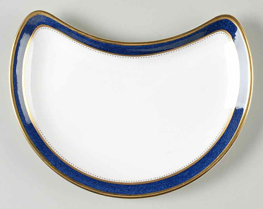 Norfolk Blue Crescent Salad Plate by Coalport-1