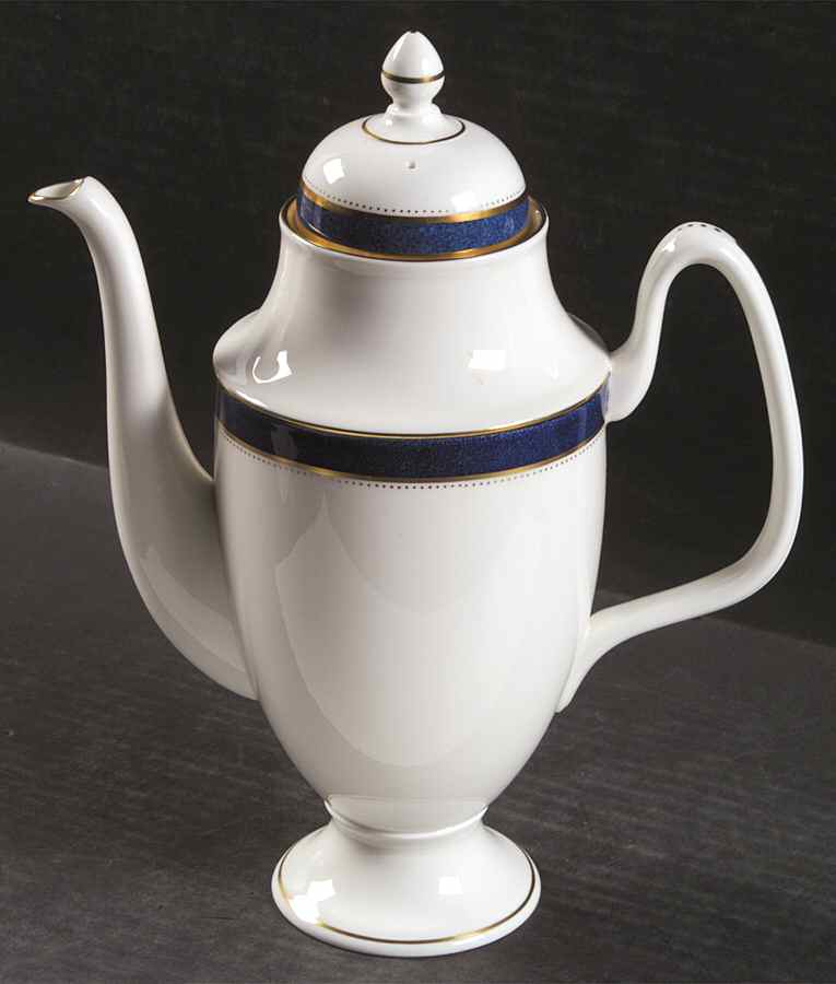 Norfolk Blue Coffee Pot & Lid by Coalport-1