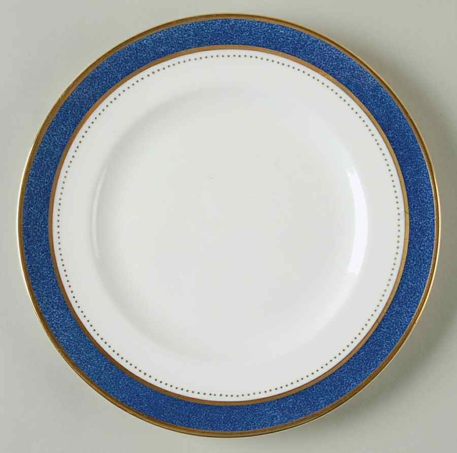 Norfolk Blue Bread & Butter Plate by Coalport-1