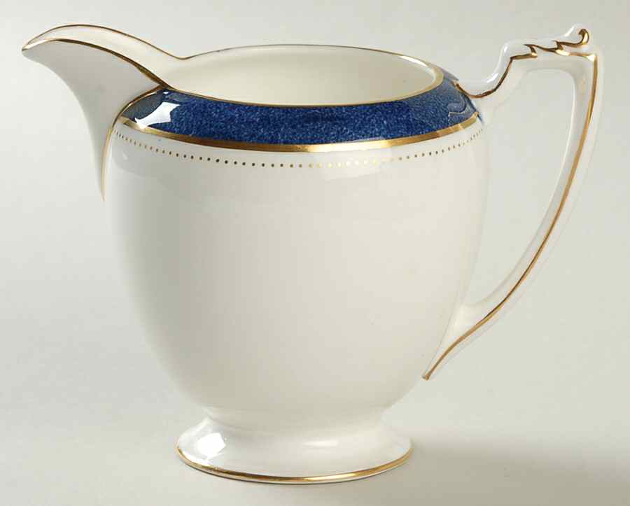 Norfolk Blue Creamer by Coalport-1