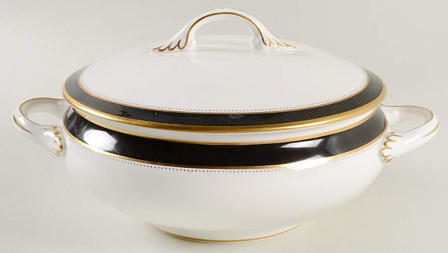 Norfolk Brown Round Covered Vegetable by Coalport-1